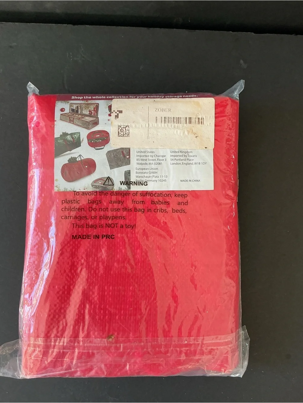 Red Tree Storage Bag - Holiday Tree Storage